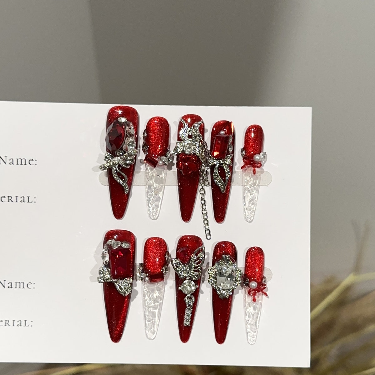 Luxuriöses Glitzerndes Press-On Nail Set