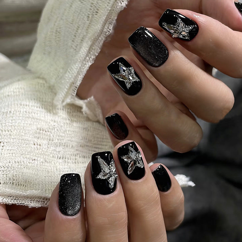 Glamouröse Künstliche Nagelspitzen mit Strass-Details Brehn