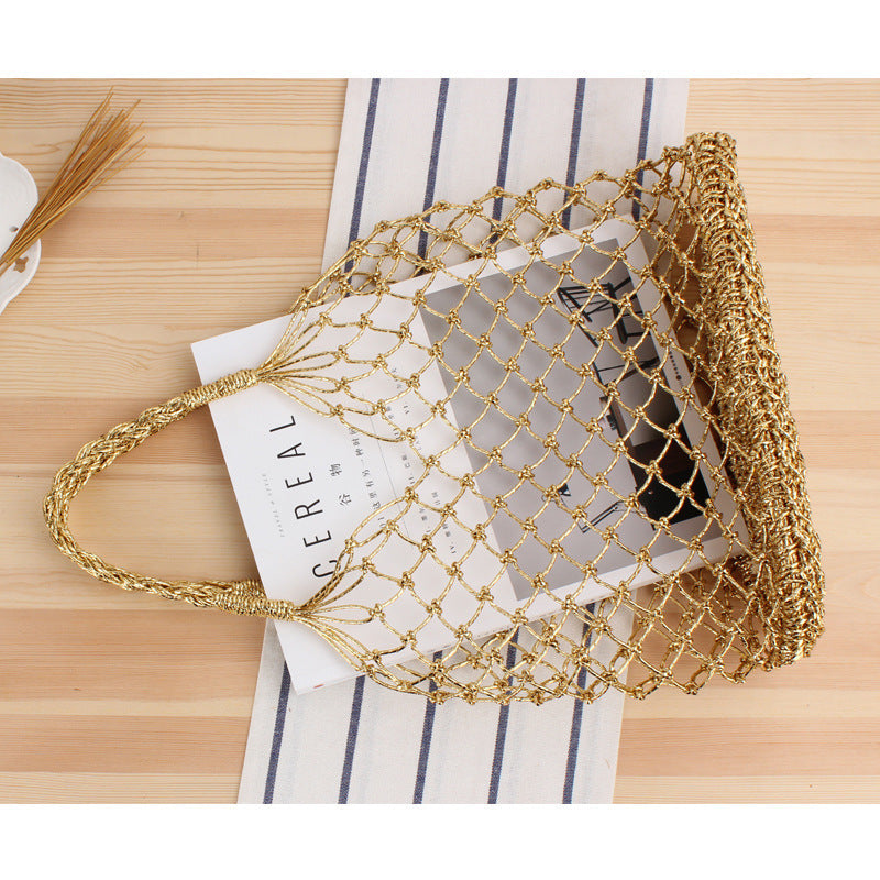 Kreative Netzhandtasche mit Innenbeutel Brehn