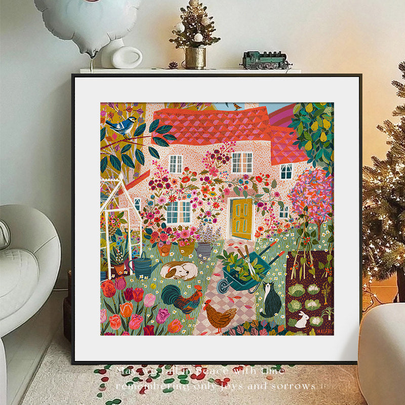 Botanische Illustrations-Leinwandkunst
