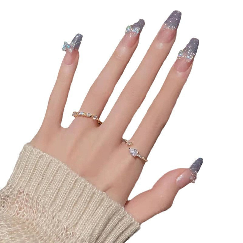 Künstliche Glamouröse Herz-Nagelspitzen Brehn