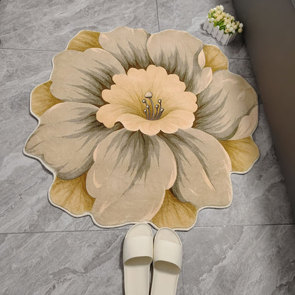 Blumenförmiger Teppich