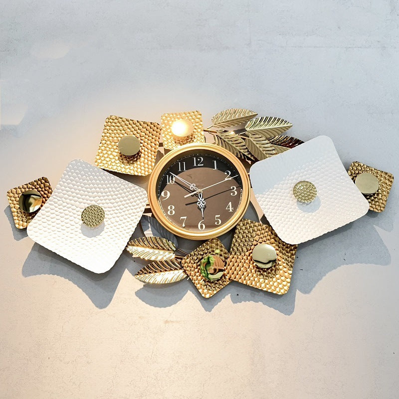 Zeitgenössische florale Wanduhr Skulptur Brehn