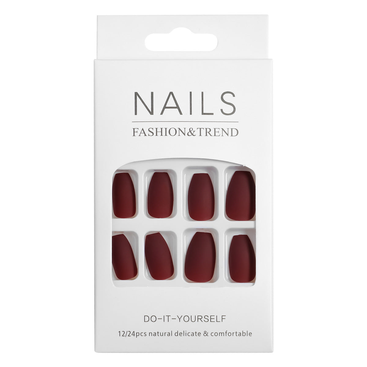 Künstlerische matte Press-On Nagelspitzen Brehn