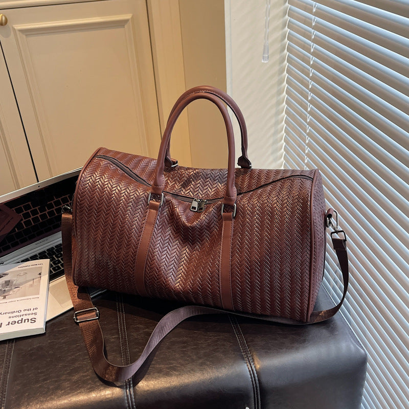 Sportliche Reisetasche Im Modernen Korbmuster Brehn