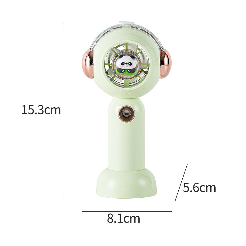 Damen Tragbarer Mini Handventilator mit süßem Panda-Motiv Brehn