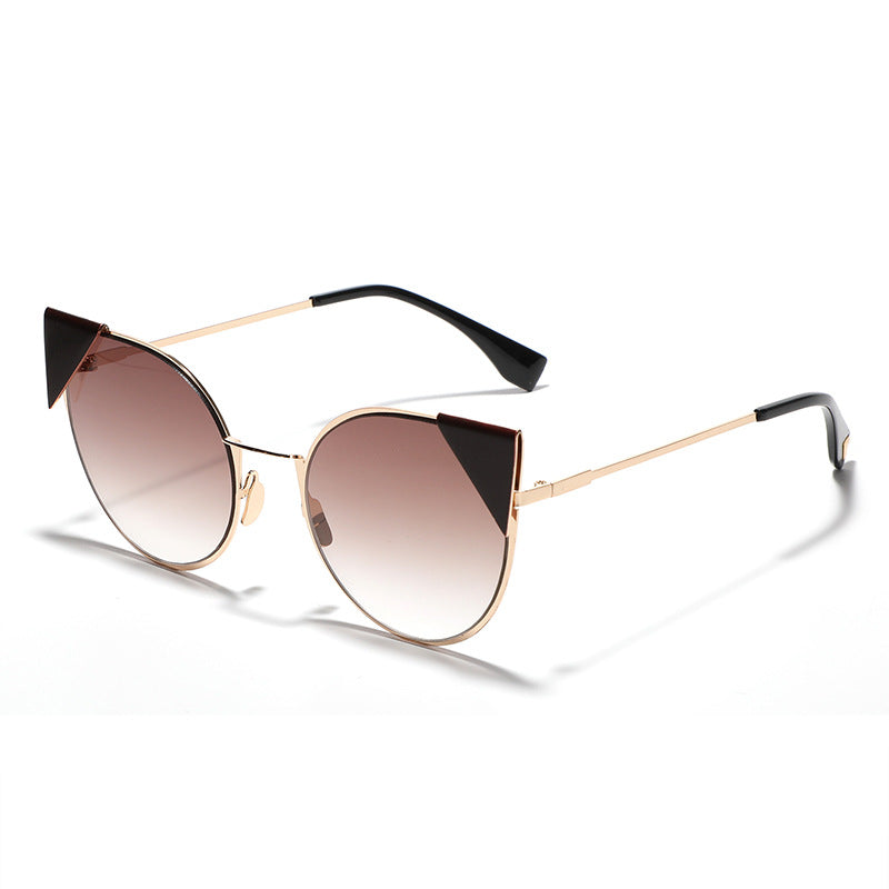 Damen modische Cat-Eye Sonnenbrille mit stilvollen Akzenten Brehn