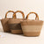 Elegante Basttasche mit Bambusgriffen Brehn