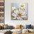 Elegante Blumenleinwandkunst