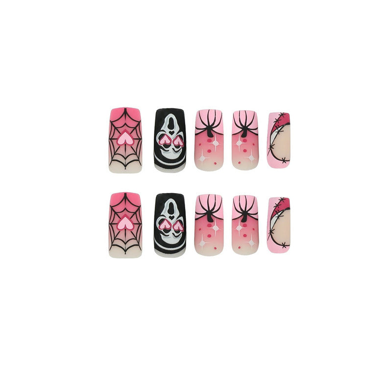 Künstlerische Halloween-Themen Press-On Nail Extensions Brehn