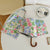 Damen Faltbarer Regenschirm mit exquisitem floralen Design Brehn