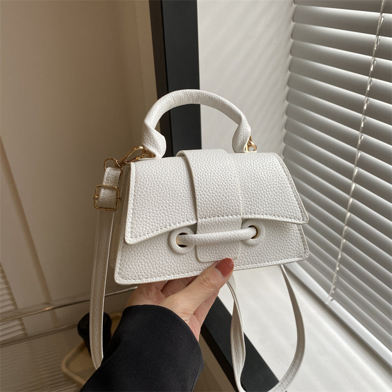 WoLuxurious Texturierte Leder Schultertasche Brehn