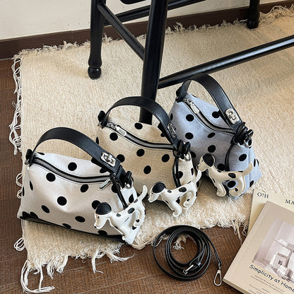 Polka Dot Dekorative Mini-Handtasche