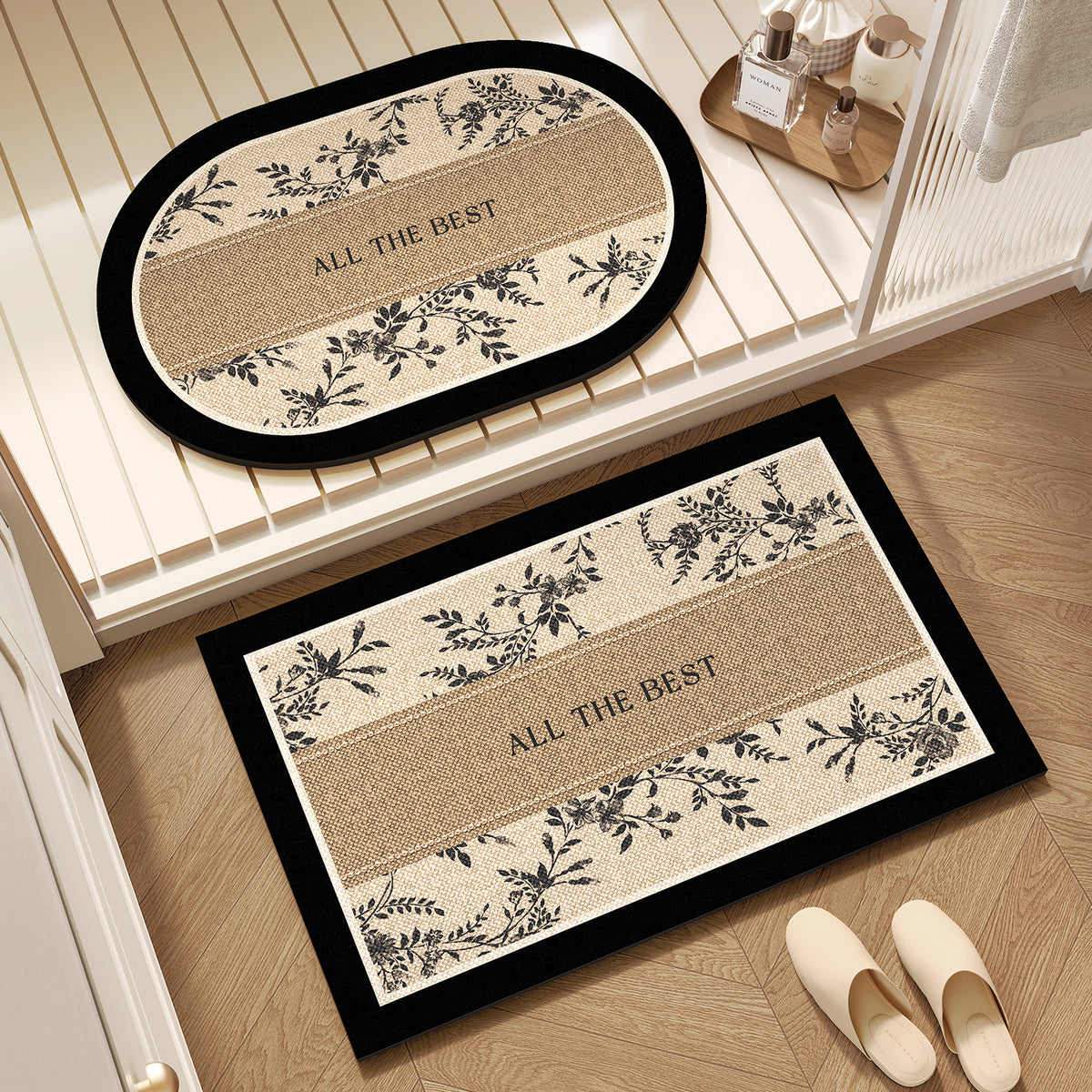 Eleganter floral gemusterter Teppich