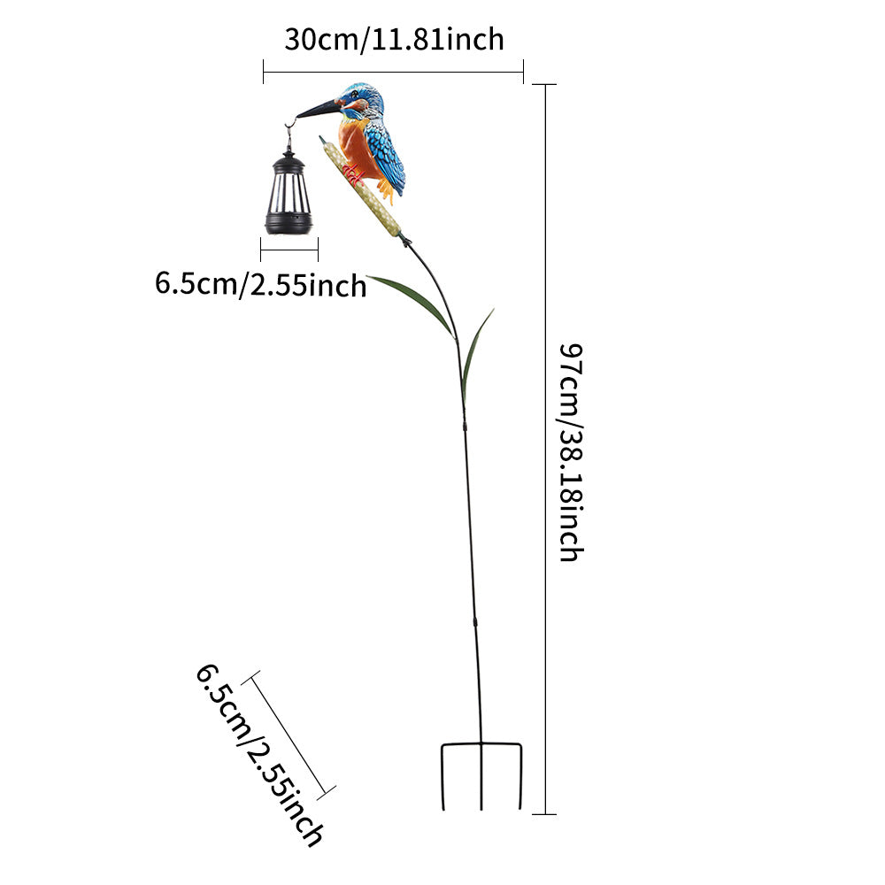 Dekorative Solar Flamingo Gartensteckerlampe mit verstellbarem Metallarm und integriertem LED Brehn