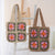 Handgefertigte Crochet-Tasche mit Floralen Mustern Brehn