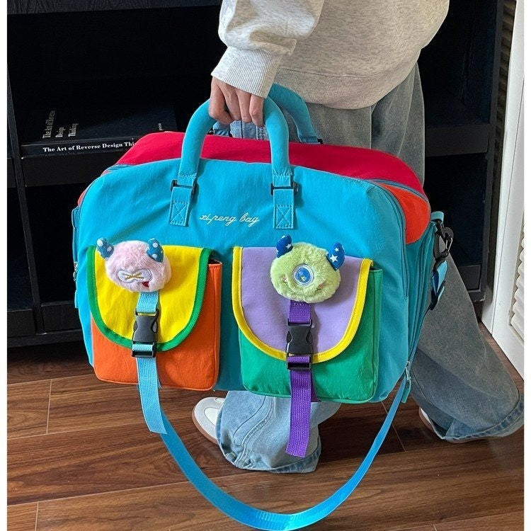 Multi-Taschen Farbiger Reise Duffle Bag Brehn