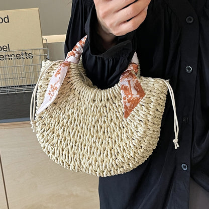 Handgefertigte Geflochtene Strohtasche