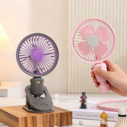 Damen Tragbarer Tischventilator mit flexiblem Neigungsmechanismus und USB-Anschluss Brehn
