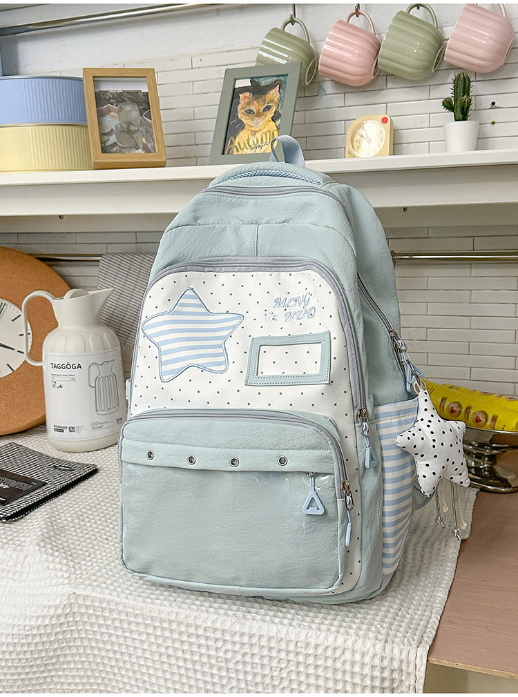 Funktionaler Stern-verzierte Schul-Rucksack