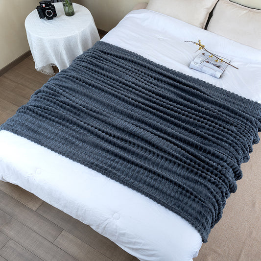 Damen extrawarme und luxuriöse Kuscheldecke mit strukturiertem Design Brehn