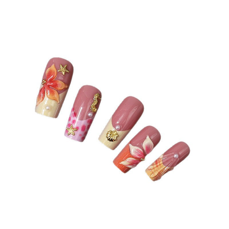 Gourmet Floral Künstlerische Press-On Nagelspitzen Brehn