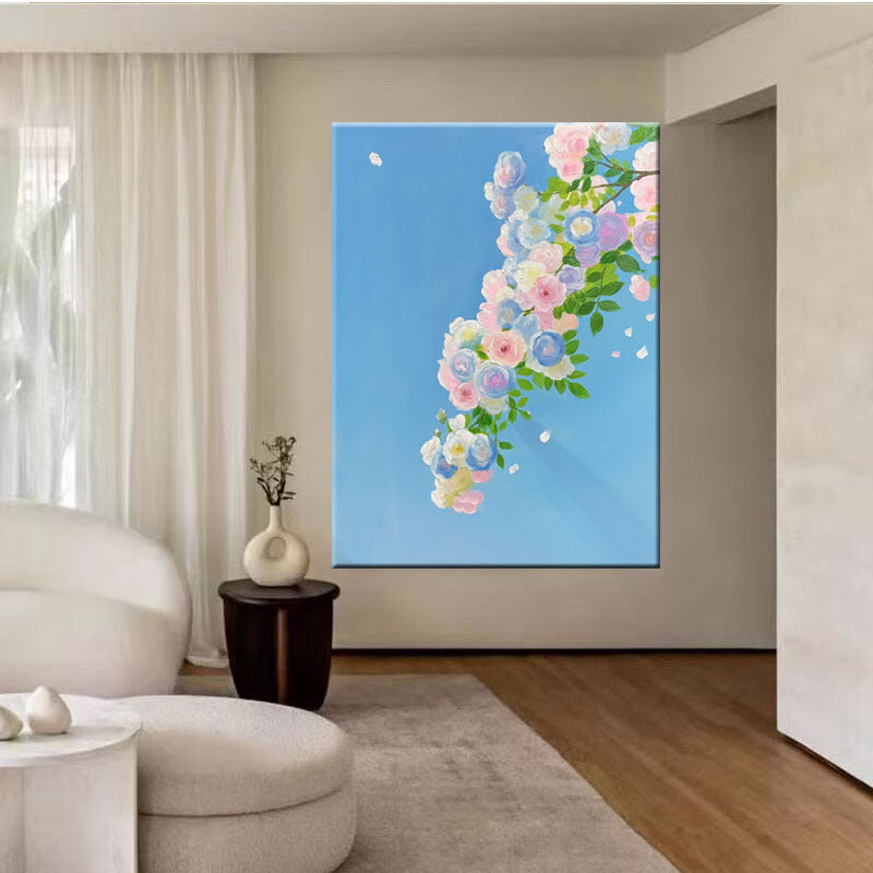 Florale Leinwand Wandkunst