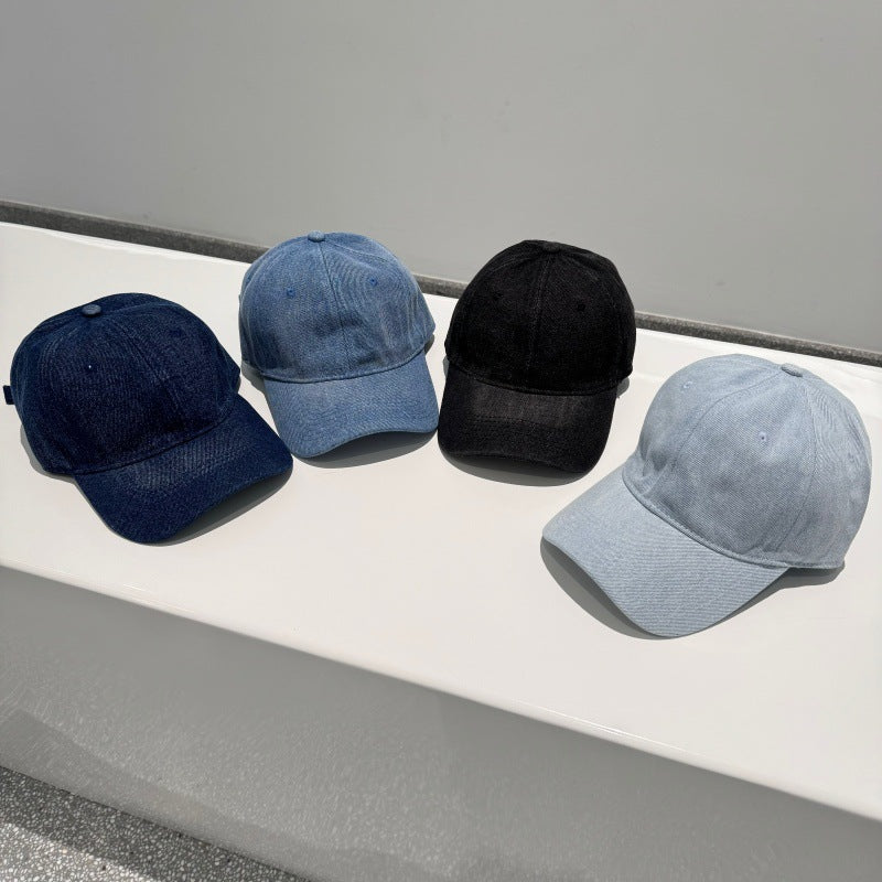 Damen klassische verstellbare Denim Baseballmütze Brehn