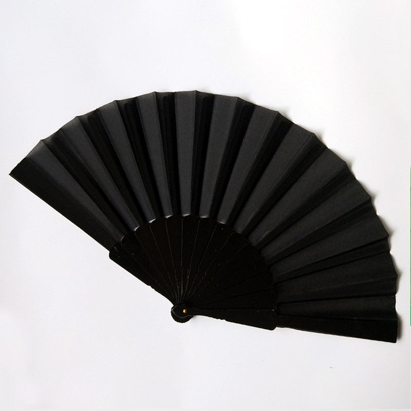 Damen eleganter Handfächer aus hochwertigem Papier und Naturmaterialien Brehn