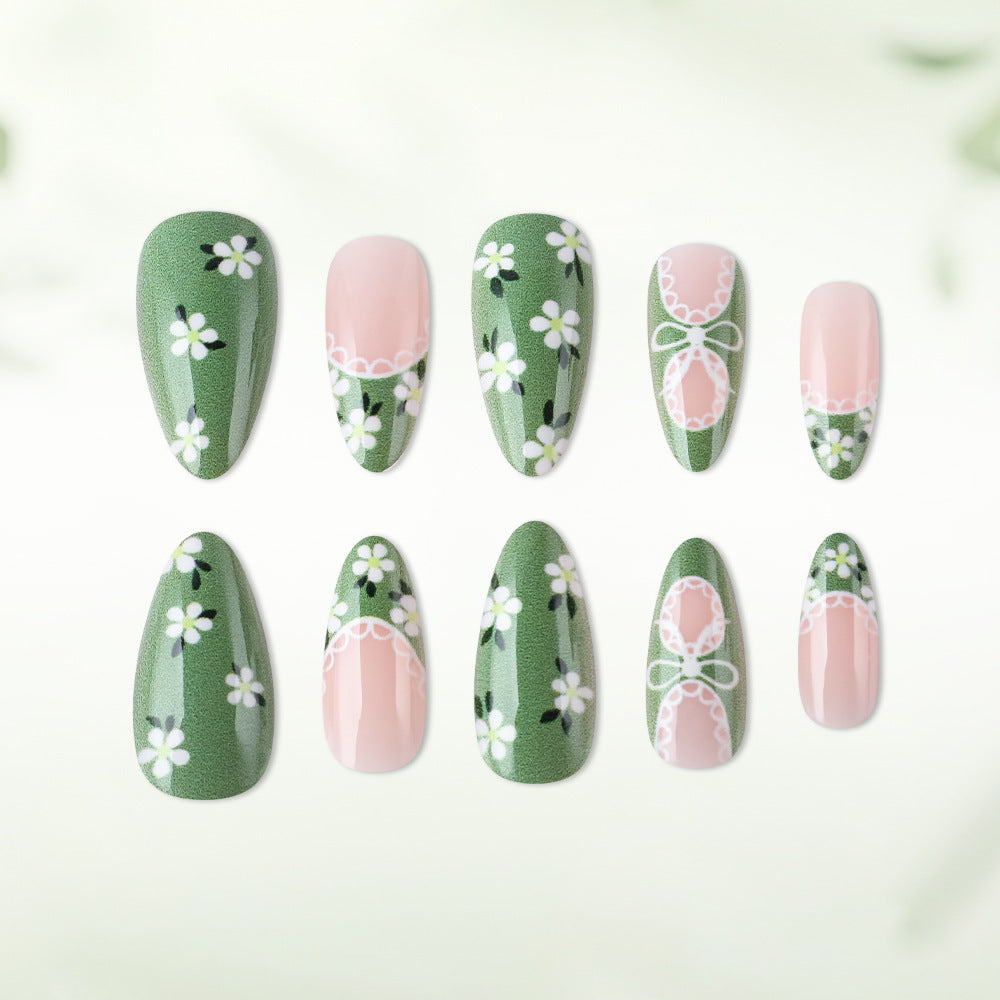 Blumen Spitze Design Press-On Nägel Brehn
