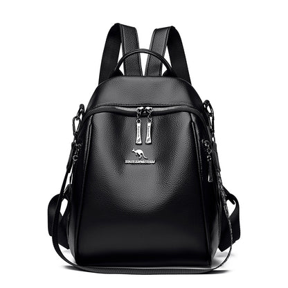 Chic Multifunktionaler Leder-Rucksack
