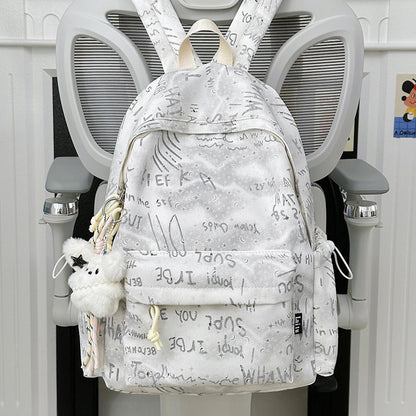 Trendy Script Druck Rucksack Brehn