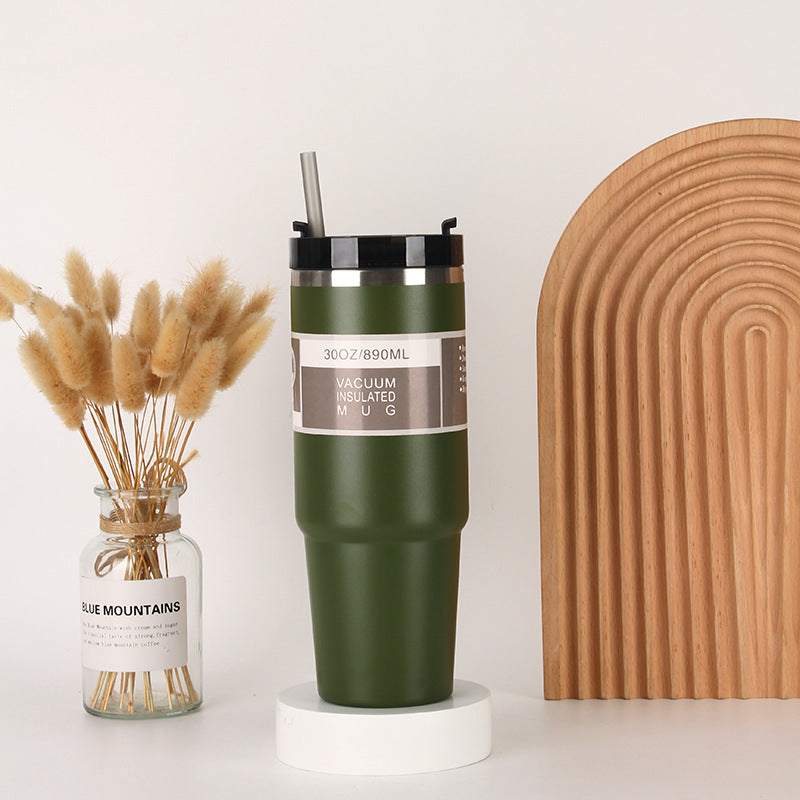 Unisex Isolierter Trinkbecher mit integriertem Strohhalm Brehn