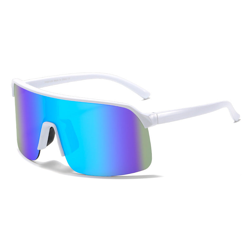 Damen Sportliche Sonnenbrille mit breitem Rahmen und integriertem UV-Schutz Brehn