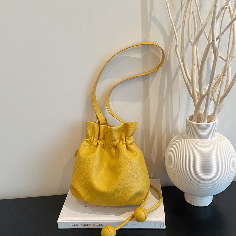 WoStylish Drawstring Bucket Handtasche Brehn