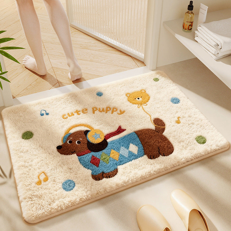 Cartoon Hund-Themen Badezimmer Teppich Brehn