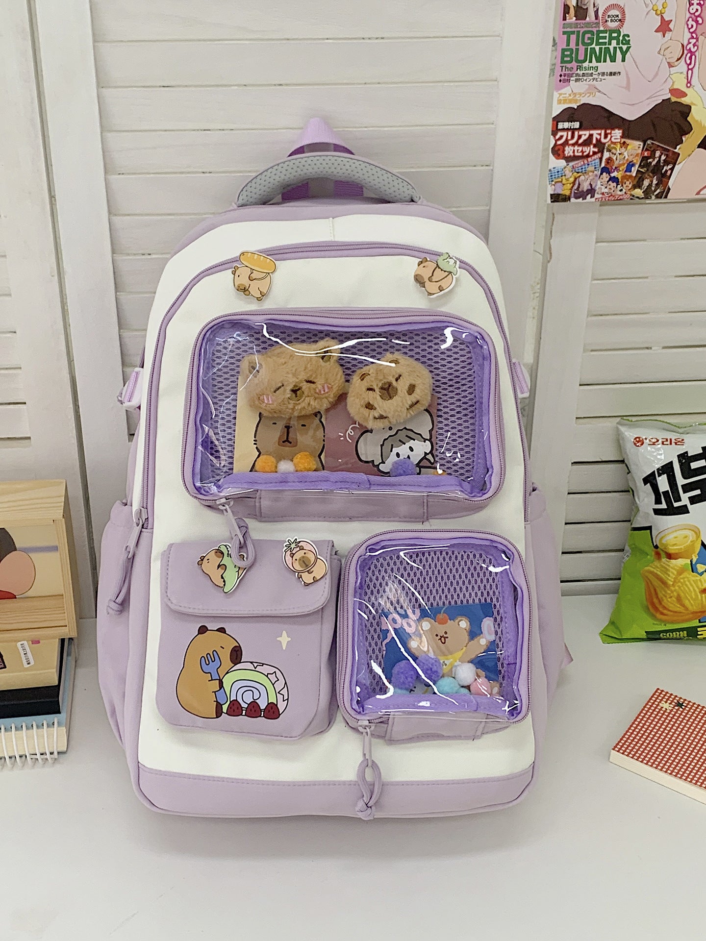 Niedlicher Charakter-Themen Mehrfach-Taschen Schulrucksack