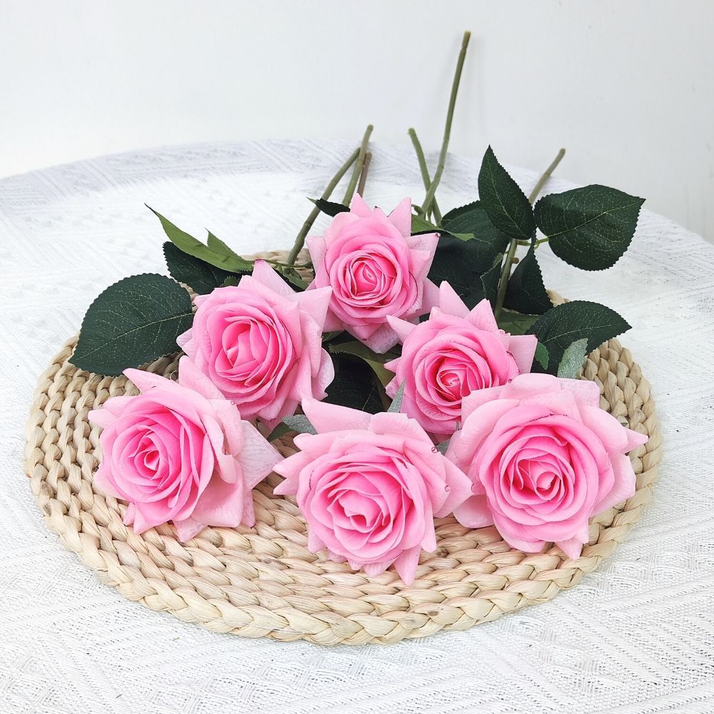 Künstlicher Blumen-Rosen-Stielstrauß