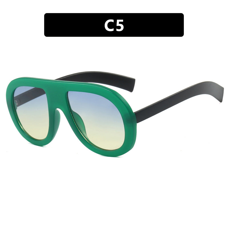 Damen oversized Sonnenbrille im futuristischen Design Brehn