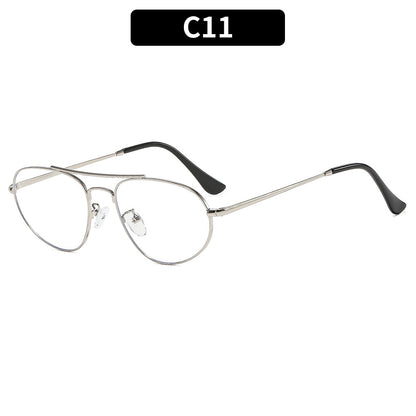 Elegante Metallrahmenbrille