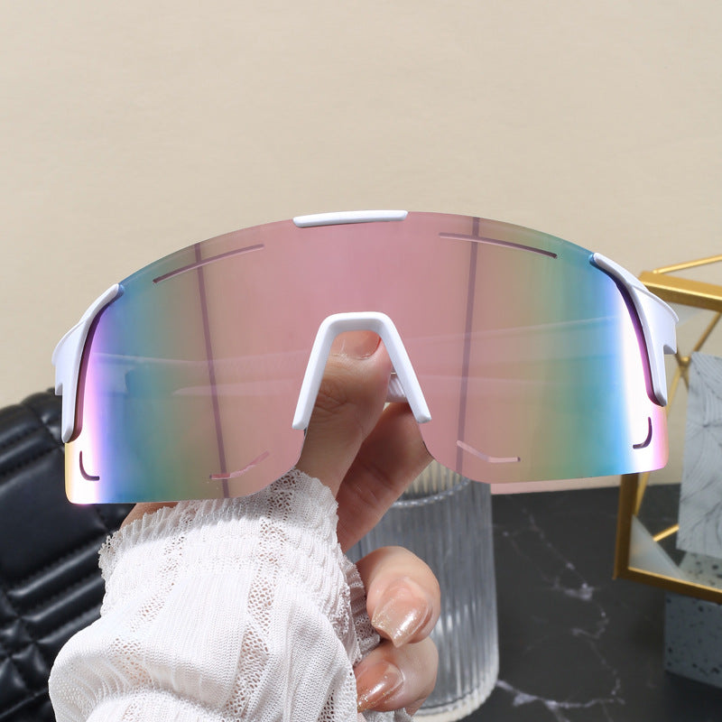 Damen Sportliche Sonnenbrille mit breitem Sichtfeld Brehn