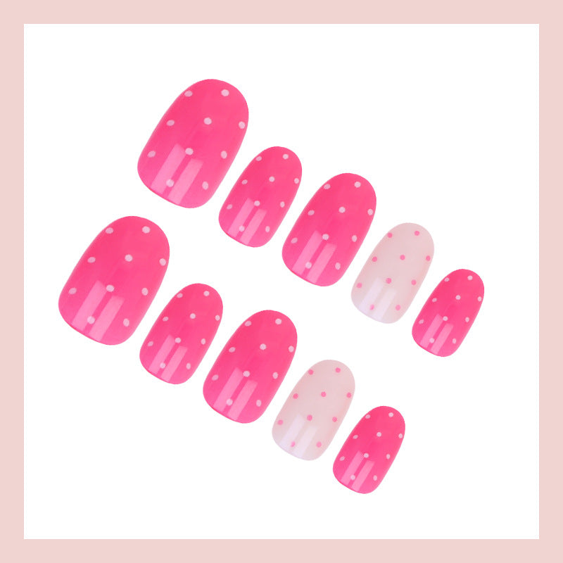Kunstnagelset mit kreativen Punkten und eleganten Designs Brehn