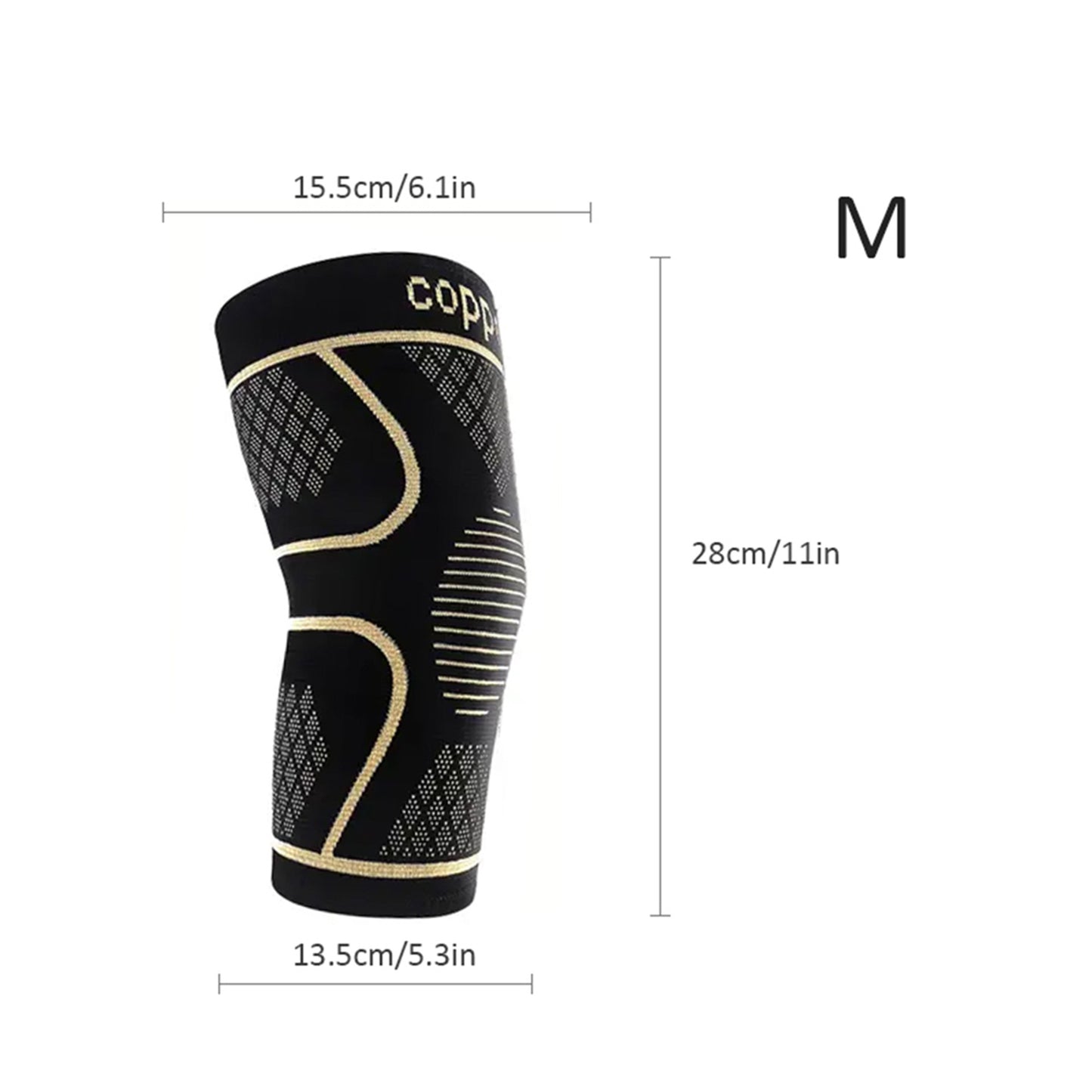 Kupfer-infused Kniestütze Sleeve Brehn