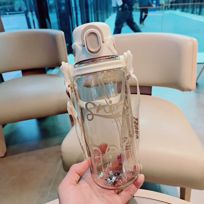 Damen Ergonomische Trinkflasche mit auslaufsicherem Deckel Brehn