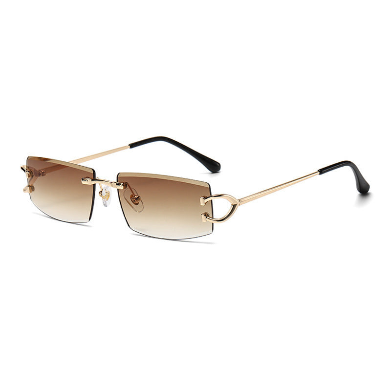 Damen Elegante Minimalistische Sonnenbrille mit einzigartigen Metalldetails Brehn