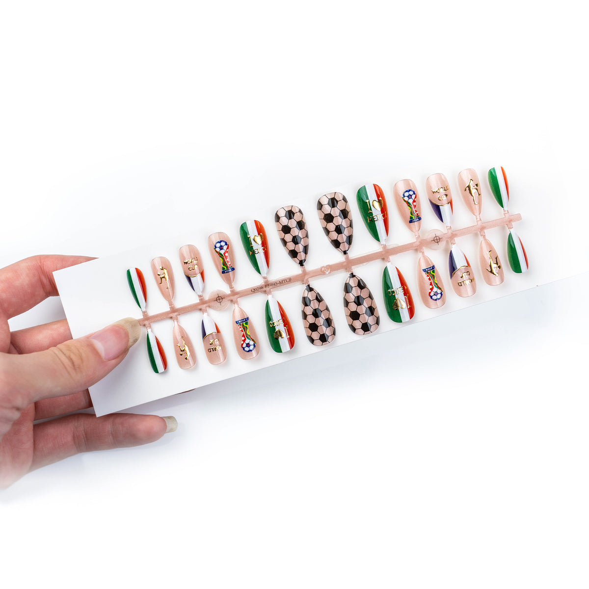 Glamouröser Sportliches Kunstnagelset Brehn
