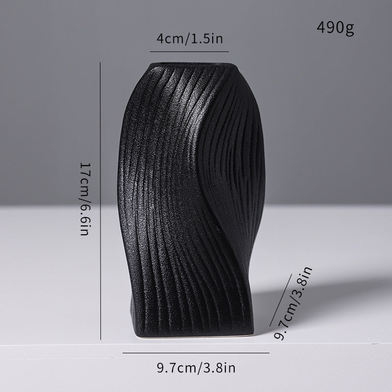 Moderne abstrakte skulpturale Vase Brehn