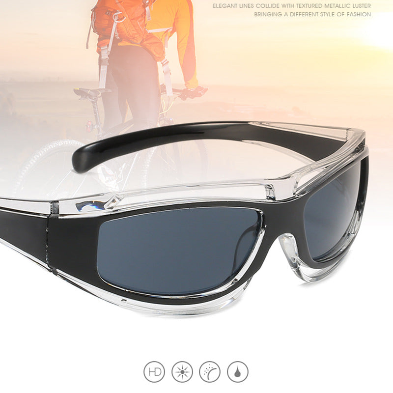 Damen Sportliche Sonnenbrille mit aerodynamischem Design und polarisierenden Gläsern Brehn
