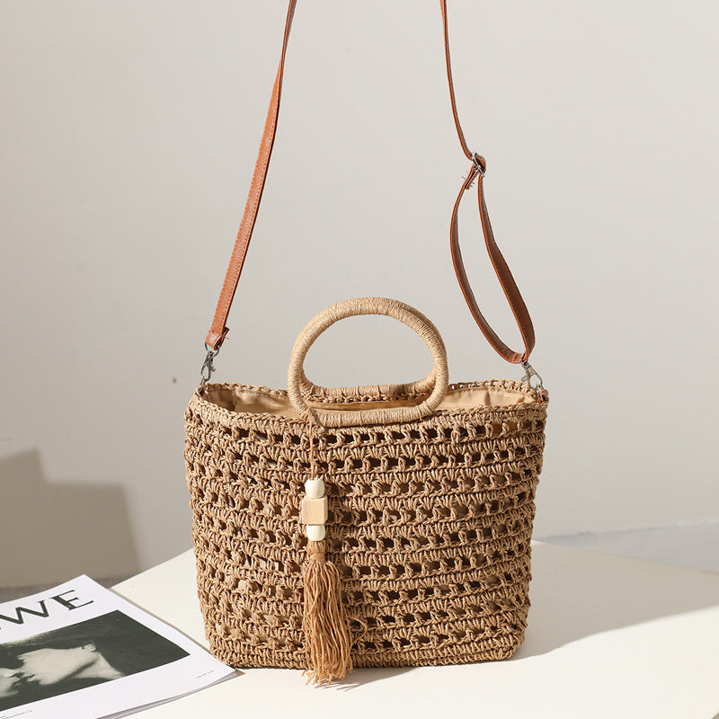 Handtasche Aus Gehäkeltem Naturmaterial Brehn