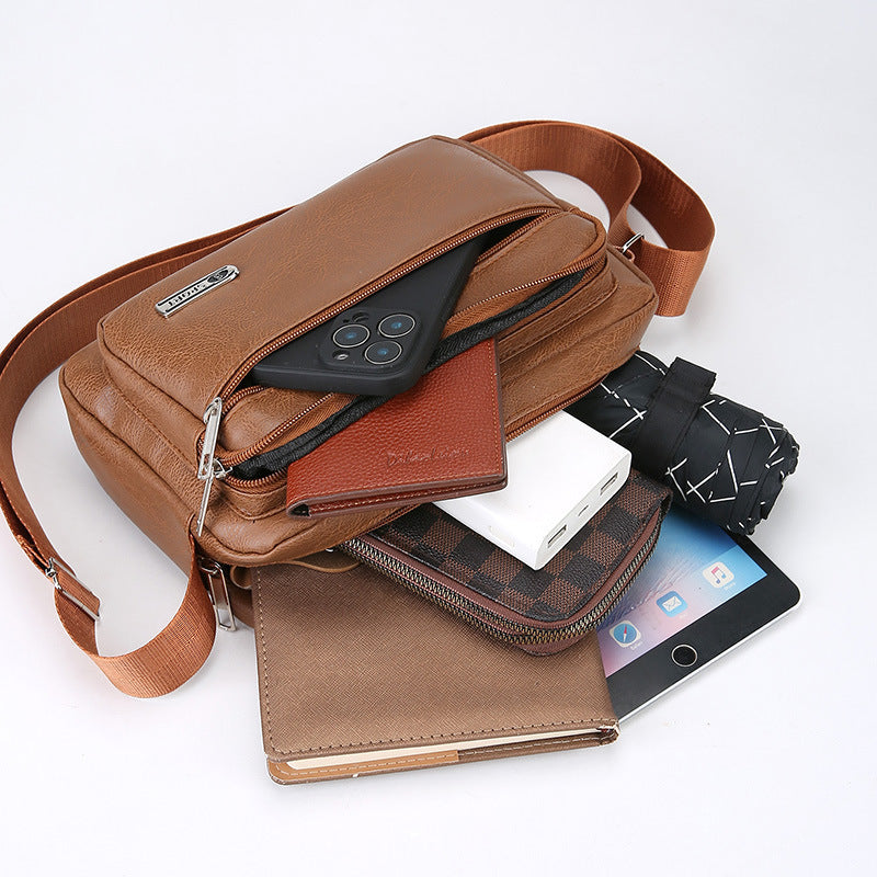 Premium Leder Messenger Bag Brehn